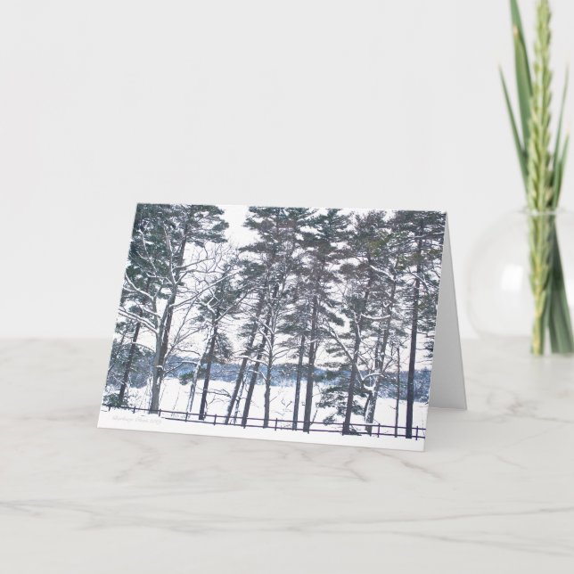 Tarjeta Festiva Walden Pond: disfruta de los placeres de la tempor (Anverso)