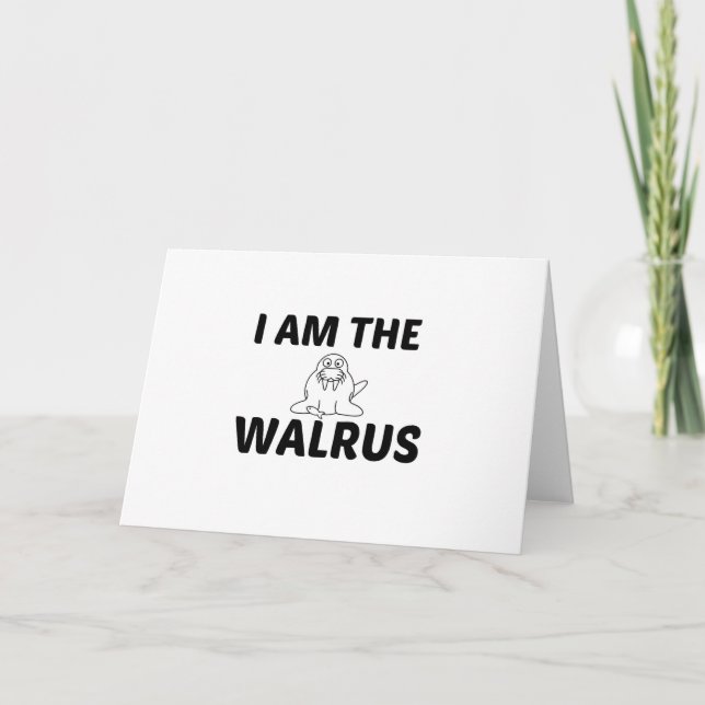TARJETA FESTIVA WALRUS (Anverso)
