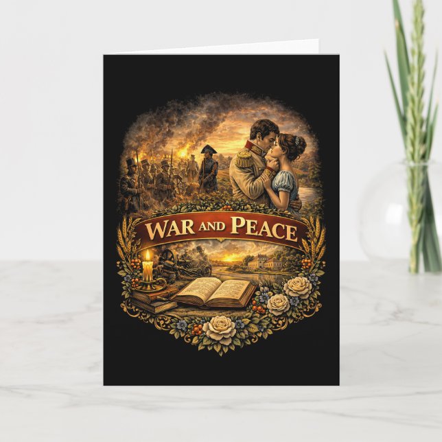 Tarjeta Festiva War and Peace (Anverso)