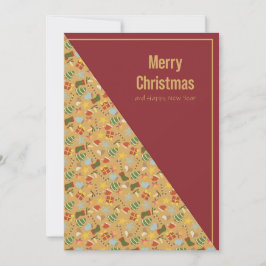 Tarjeta Festiva Warm Holiday & New Year Card