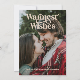Tarjeta Festiva Warmest Wiers Full Page Photo Holiday Card