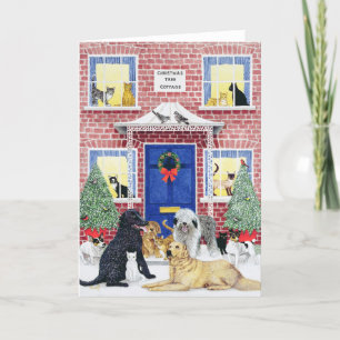 Tarjeta Festiva Warmth de navidades