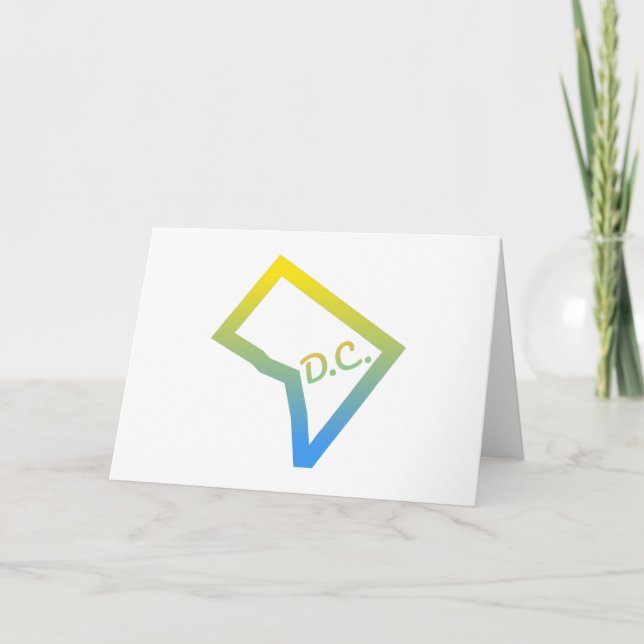 Tarjeta Festiva Washington D.C. (Anverso)