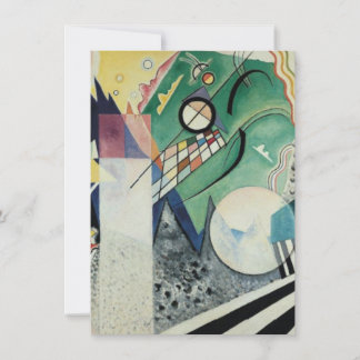 Tarjeta Festiva Wassily Kandinsky Open Green