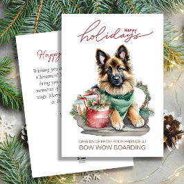 Tarjeta Festiva Watercolor Bélgica Tervuren Navidades Corporate