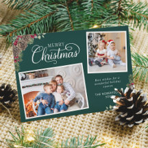 Watercolor Botánico 2 Foto Verde Oscuro