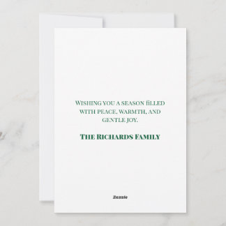 Tarjeta Festiva Watercolor Christmas Tree Holiday Card