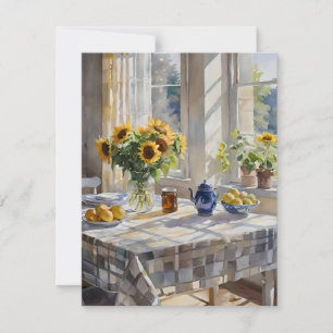Tarjeta Festiva Watercolor Farm KitchTable A