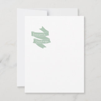 Tarjeta Festiva Watercolor Fox on Sleigh Christmas Card