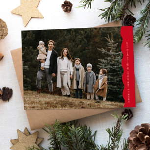 Tarjeta Festiva Wavy Wavy 2 Navidades de fotografía