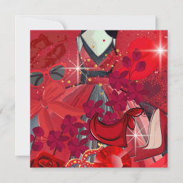 Tarjeta Festiva Wear Red