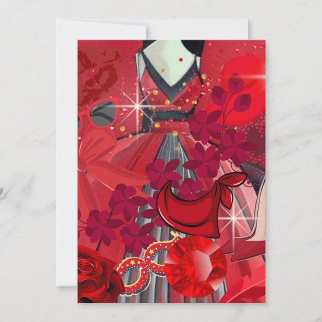 Tarjeta Festiva Wear Red (Anverso)