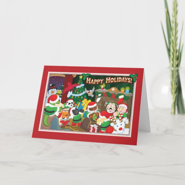 Tarjeta Festiva ¡Webkinz Felices Fiestas! (Anverso)