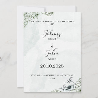 Tarjeta Festiva Wedding invitation