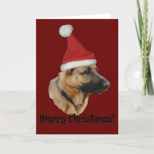 Tarjeta Festiva Weihnachten "Schäferhund"