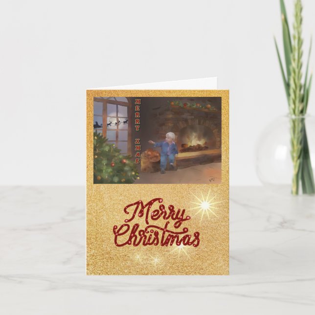 Tarjeta Festiva Weihnachtsabend (Anverso)