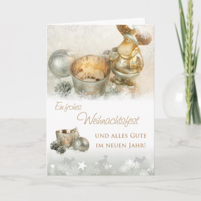 Tarjeta Festiva Weihnachtselch (Anverso)