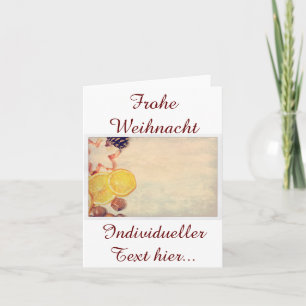 Tarjeta Festiva Weihnachtsmotiv mit Früchten...