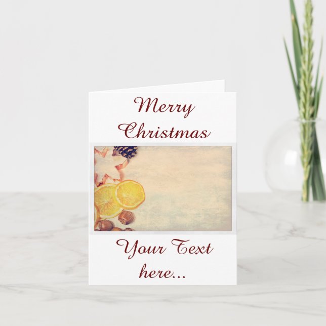 Tarjeta Festiva Weihnachtsmotiv mit Früchten... (Anverso)