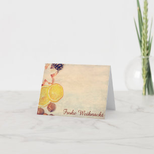 Tarjeta Festiva Weihnachtsmotiv mit Früchten...