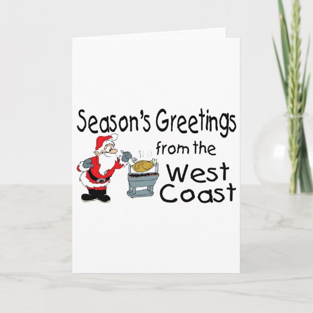 Tarjeta Festiva West Coast Greetings BBQ (Anverso)