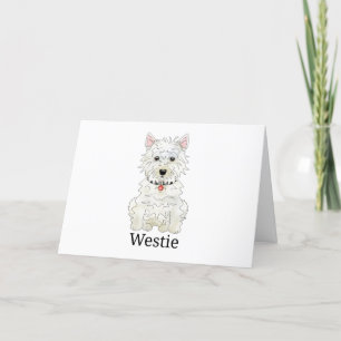 Tarjeta Festiva Westie Dog l