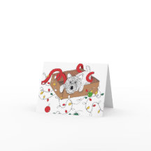 Westie en caja de adorno