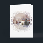 Tarjeta Festiva Westie & Scottie Winter Magpie<br><div class="desc">Este Westie y Escocia disfrutan de un día de invierno suave y se mantienen en compañía de un magpie. ¿Tienes un Westie y un Scottie,  lo tenemos? ¡Estos diseños son creados a partir de mis obras de arte originales y están disponibles en ropa,  novedad y artículos de regalo! ¡Disfrútenlo!</div>