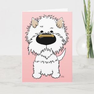 Tarjeta Festiva Westie Valentine
