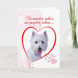 Tarjeta Festiva Westie Valentine