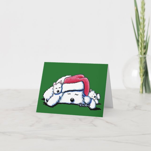 Tarjeta Festiva Westis de vacaciones agotadas (Anverso)