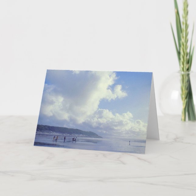 Tarjeta Festiva Westward Ho, North Devon, Reino Unido (Anverso)