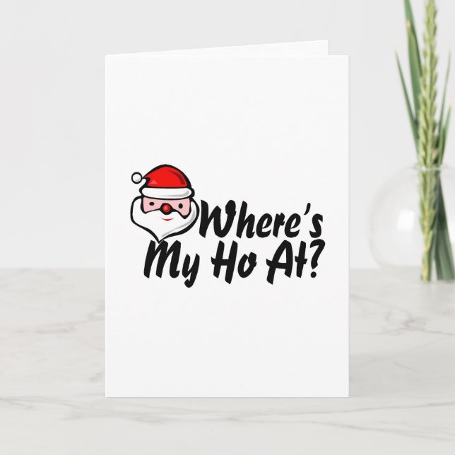 Tarjeta Festiva Whats My Ho En 2 (Anverso)