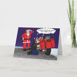Tarjeta Festiva Where's Rudolph when you need him?