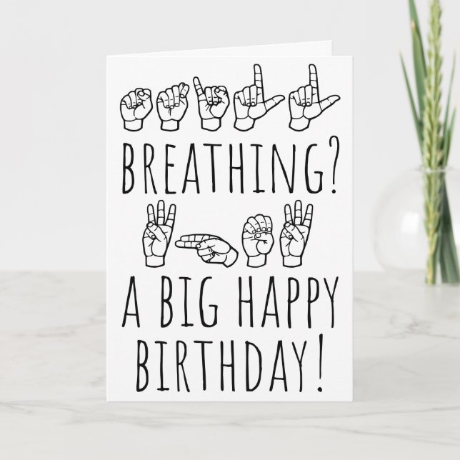 Tarjeta Festiva Whew. You’re Still Awesome. Birthday Card (Anverso)