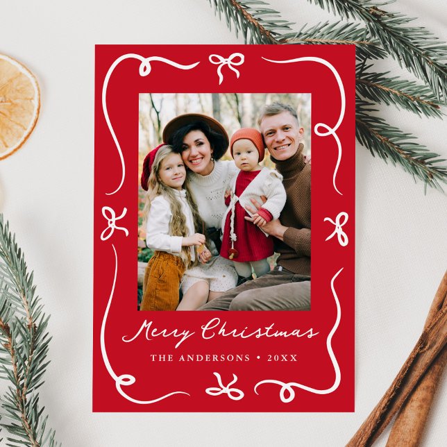 Tarjeta Festiva Whimsical dibujando a mano los arcos rojos de dos  (Subido por el creador)