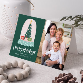 Tarjeta Festiva Whimsical Snow Globe 2 Foto