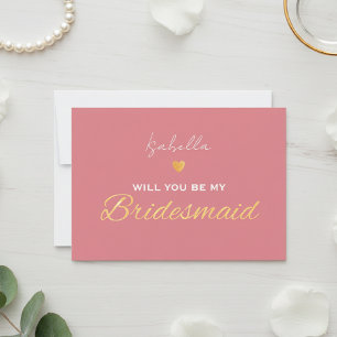 Tarjeta Festiva Will you be my bridesmaid card - Bridesmaid gift