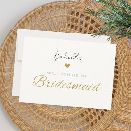 Tarjeta Festiva Will you be my bridesmaid card - Bridesmaid gift