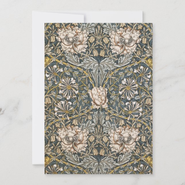 Tarjeta Festiva William Morris - el arte de William Morris (Anverso)