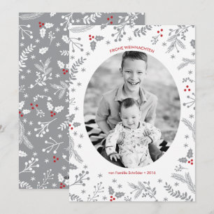 Tarjeta Festiva Winter-Beeren-Weihnachtsfeiertags-Gruß