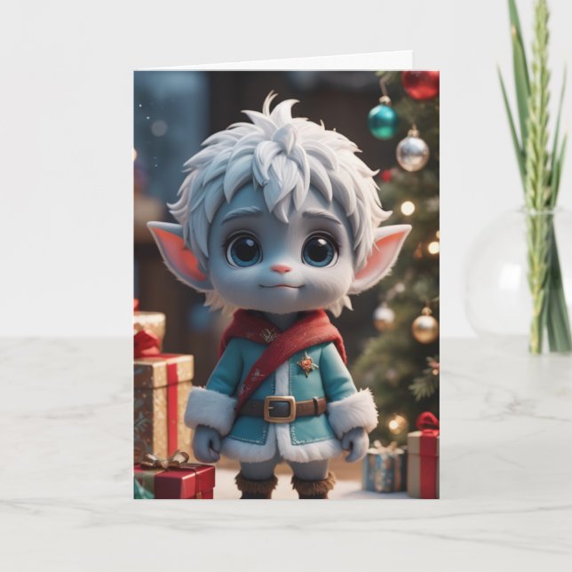 Tarjeta Festiva Winter Elf (Anverso)