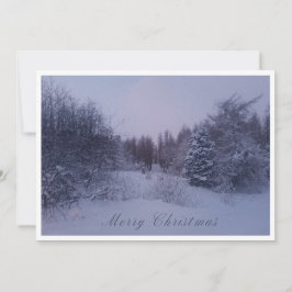 Tarjeta Festiva Winter Forest Christmas Card