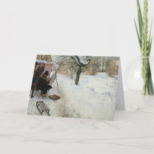 Tarjeta Festiva Winter Motif Åsögatan