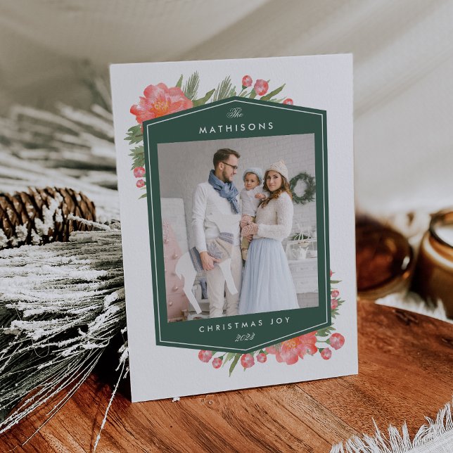 Tarjeta Festiva Winter Peony | Foto de vacaciones (Subido por el creador)