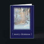 Tarjeta Festiva Winter Scene Elegant Merry Christmas Card 3<br><div class="desc">Esta preciosa tarjeta puede ser personalizada... ...  © 2004-2013 MarloDee Designs: All rights reserve. Se han adquirido todas las licencias necesarias y están archivadas. Las imágenes de este sitio NO son de dominio público. Usted no puede copiar,  duplicar,  alterar o escanear estos diseños,  imágenes,  ilustraciones,  fotografía,  arte y escritura.</div>