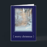 Tarjeta Festiva Winter Scene Elegant Merry Christmas Card 3<br><div class="desc">Esta preciosa tarjeta puede ser personalizada... ...  © 2004-2013 MarloDee Designs: All rights reserve. Se han adquirido todas las licencias necesarias y están archivadas. Las imágenes de este sitio NO son de dominio público. Usted no puede copiar,  duplicar,  alterar o escanear estos diseños,  imágenes,  ilustraciones,  fotografía,  arte y escritura.</div>