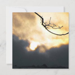 Tarjeta Festiva Winter Sunrise Phone