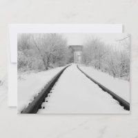 Winter Train Tracks