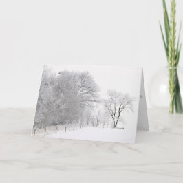 Tarjeta Festiva Winter Tranquility Christmas Card